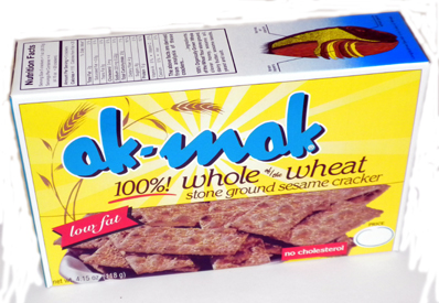 Ak-mak 100% Whole of the Wheat Sesame Cracker